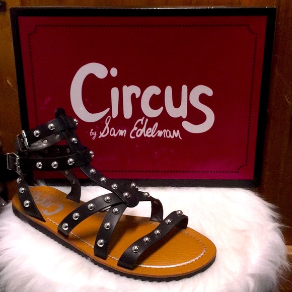 Circus by Sam Edelman Shoes - Punk Metal Rockstar Studded Strappy Sandals